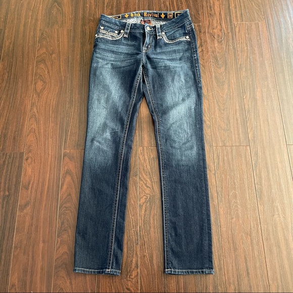Rock Revival Sherry Easy Skinny Mid-Rise Jeans Women's Size 28 - Picture 3 of 5